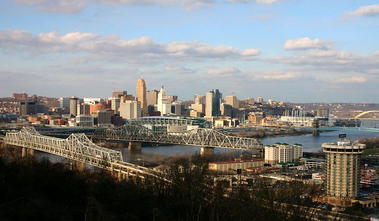 skyline of Cincinnati, Ohio